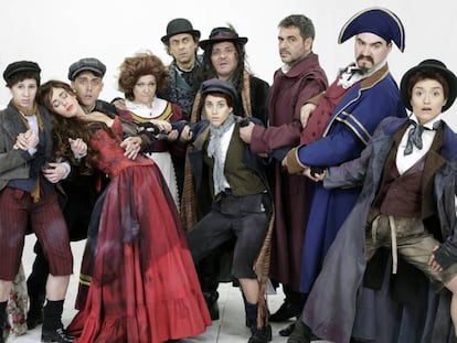 El reparto de &#039;Oliver Twist&#039; en la versi&oacute;n que se ver&aacute; en el Marquina. 