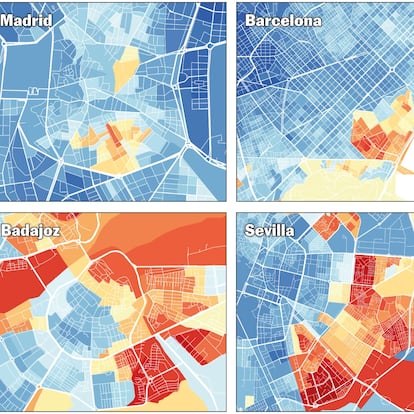 ¿Barrio rico o barrio pobre? La renta de los españoles, calle a calle