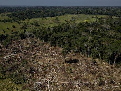 Una deforestación en una de las regiones del Amazonas en Acre, Brasil, en 2022.