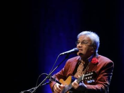 Caetano Veloso este martes en Oporto (Portugal).