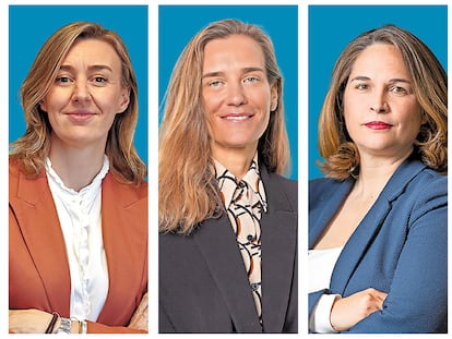 Desde la izquierda, Rosa Vidal (Broseta), María González (CMS Albiñana & Suárez de Lezo), Cristina Camarero (Ontier) y Mabel Klimt (Elzaburu).