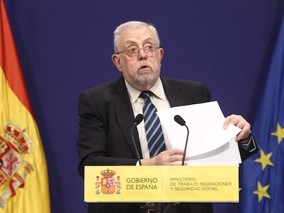 Octavio Granado, en una rueda de prensa en Madrid en 2019.