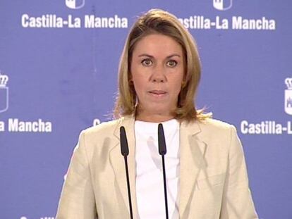 La presidenta de Castilla-La Mancha, María Dolores de Cospedal