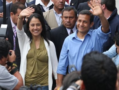 El presidente peruano, Ollanta Humala, y su esposa, Nadine Heredia.