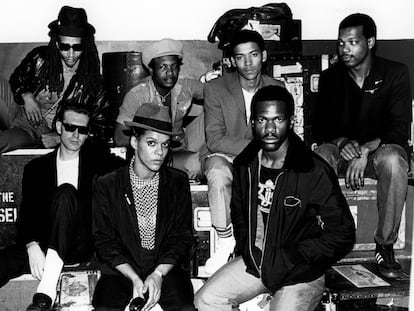 Los miembros del grupo británico de 'ska' The Selecter, en 1980.