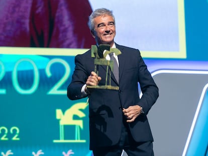 Carles Francino, ayer con el Ondas en el Liceu.