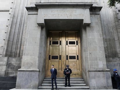 Vista de la Suprema Corte de Justicia de México en Ciudad de México, en agosto de 2024.