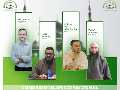 Anuncio distribuido por la organización del congreso islámico.