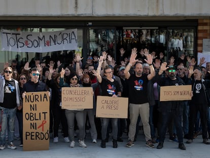 Protesta de funcionarios de prisiones.