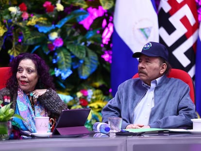 Rosario Murillo y Daniel Ortega en Managua (Nicaragua), el 13 de agosto de 2024.