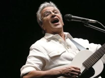 Caetano Veloso, en una actuación en el Circo Price en mayo de 2014.