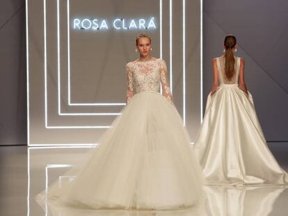 Rosa Clará ha inaugurat aquest dimarts la Barcelona Bridal Fashion Week.