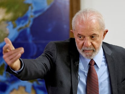 Lula da Silva, presidente de Brasil, durante unre reunión en Brasilia, en abril pasado.