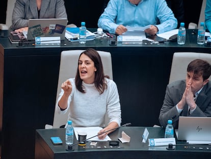 La portavoz de Más Madrid, Rita Maestre, durante el pleno de este martes del Ayuntamiento de Madrid.