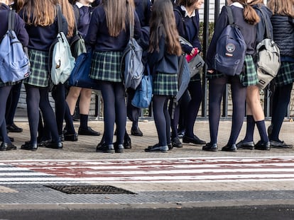 Estudiantes de un colegio concertado.