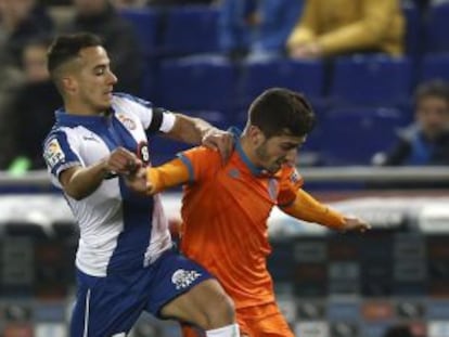 Gayà, en el partido contra el Espanyol.