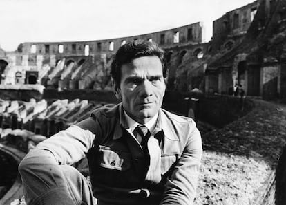 Pier Paolo Pasolini al Colisuem de Roma el 1970.