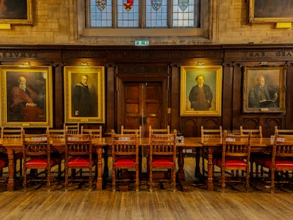 Un comedor de la Universidad de Oxford. 