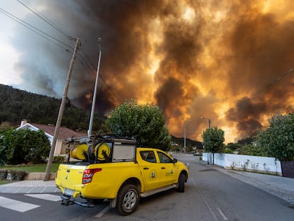 Un coche de bomberos se dirigía a la localidad portuguesa de Ribeira de Fráguas, el día 16 de septiembre.