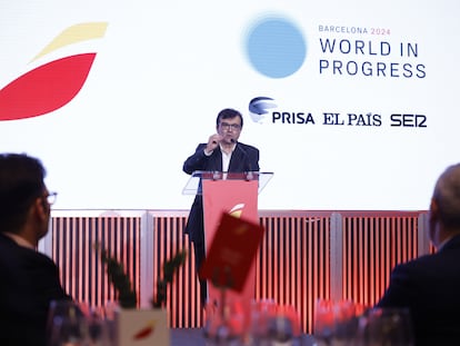 El escritor Javier Cercas despedía este lunes la primera sesión del foro World in Progress Barcelona.