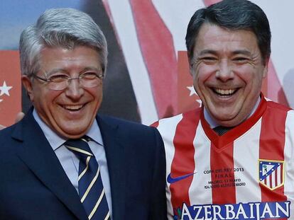 El presidente del Atlético de Madrid, Enrique Cerezo, y el expresidente de la Comunidad de Madrid, Ignacio González, imputados por el caso del ático.