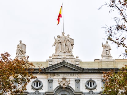 Fachada de la sede del Tribunal Supremo en Madrid.