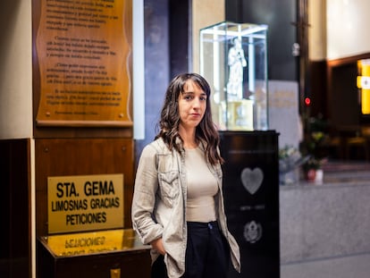 Layla Martínez, en el Santuario de Santa Gema en Madrid.