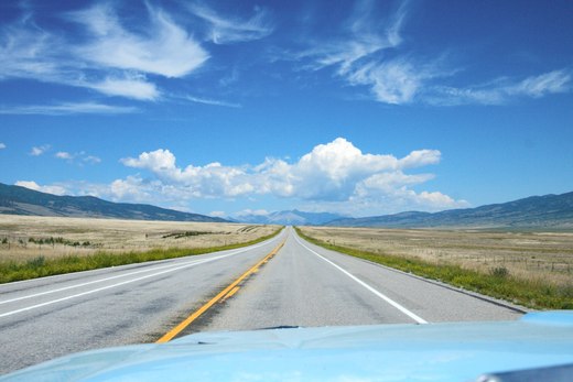 driving somewhere in colorado photographed by luxagraf