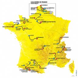 Die Strecke der Tour de France 2025