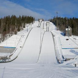 Die Skisprungschanze in Lillehammer