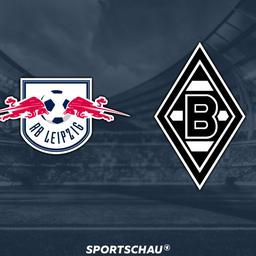 Logo RB Leipzig gegen Borussia Mönchengladbach