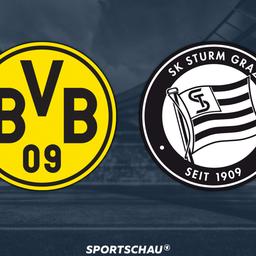 Logo Borussia Dortmund gegen Sturm Graz