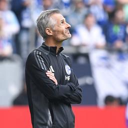 Schalkes Trainer Kees van Wonderen beim Heimspiel gegen Fürth