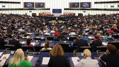 Abgeordnete im Plenarsaal des Europäischen Parlaments in Straßburg