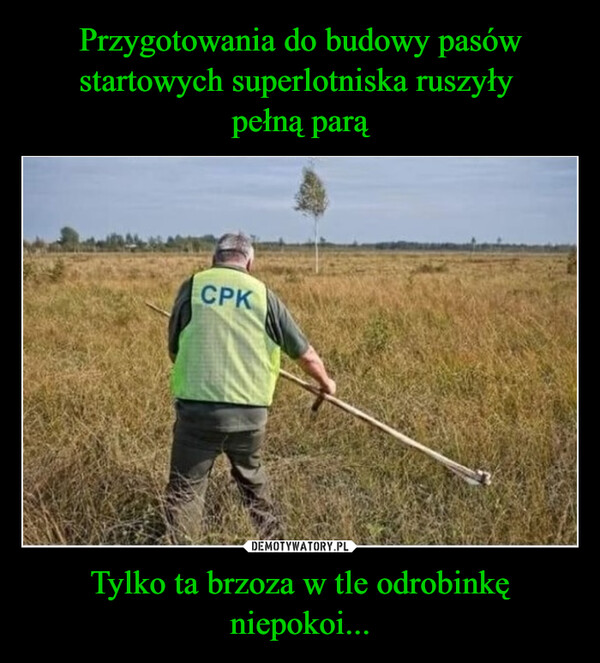 Tylko ta brzoza w tle odrobinkę niepokoi... –  CPK