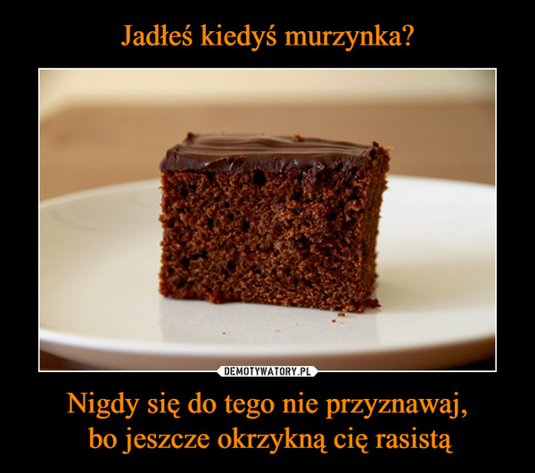 Nigdy się do tego nie przyznawaj, bo jeszcze okrzykną cię rasistą –  