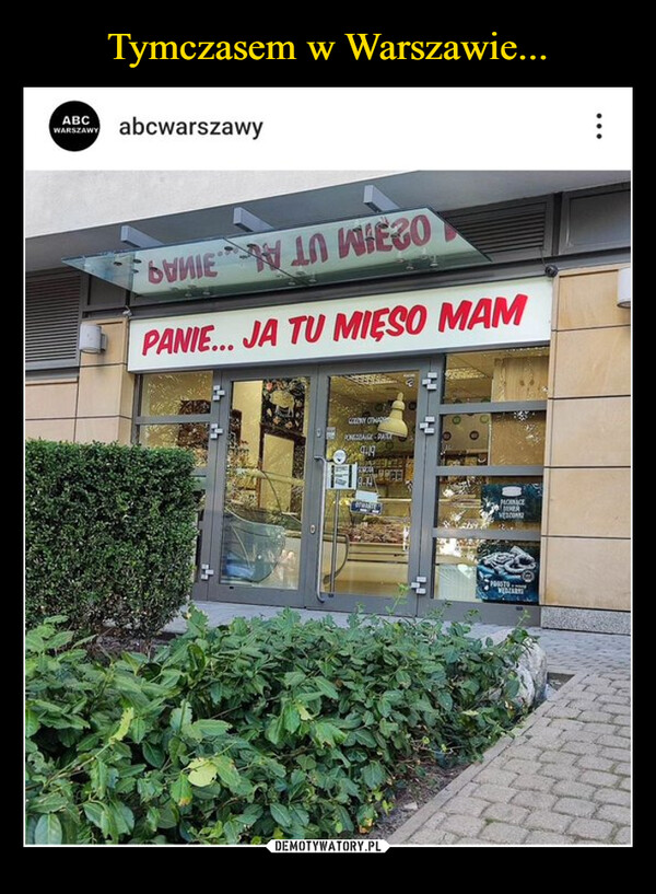  –  ABC abcwarszawyWARSZAWYBUNIE LA WIEGOPANIE... JA TU MIĘSO MAMCOCERY OTHA9.19MOINACE