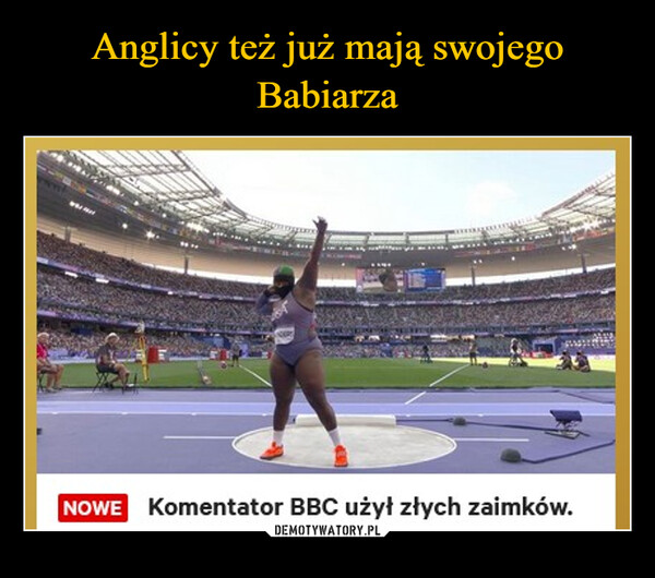  –  NOWE Komentator BBC użył złych zaimków.