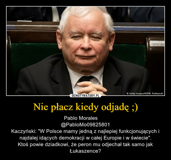 Nie płacz kiedy odjadę ;) – Pablo Morales  