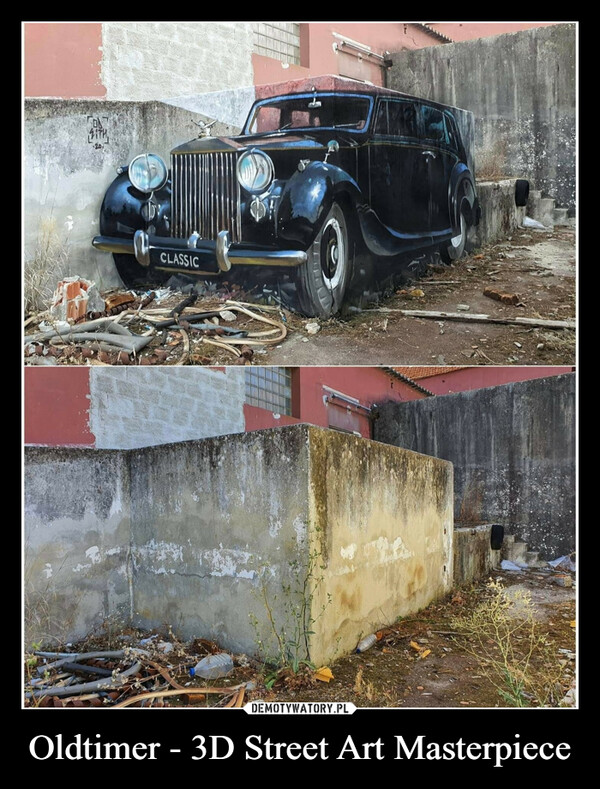 Oldtimer - 3D Street Art Masterpiece –  