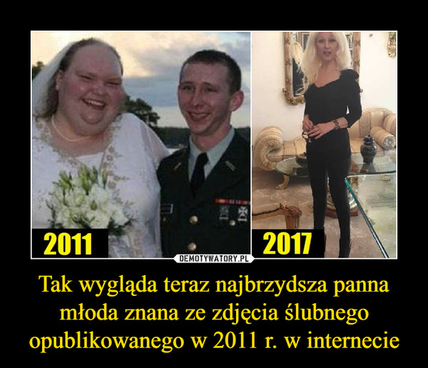 Tak wygląda teraz najbrzydsza panna młoda znana ze zdjęcia ślubnego opublikowanego w 2011 r. w internecie –  