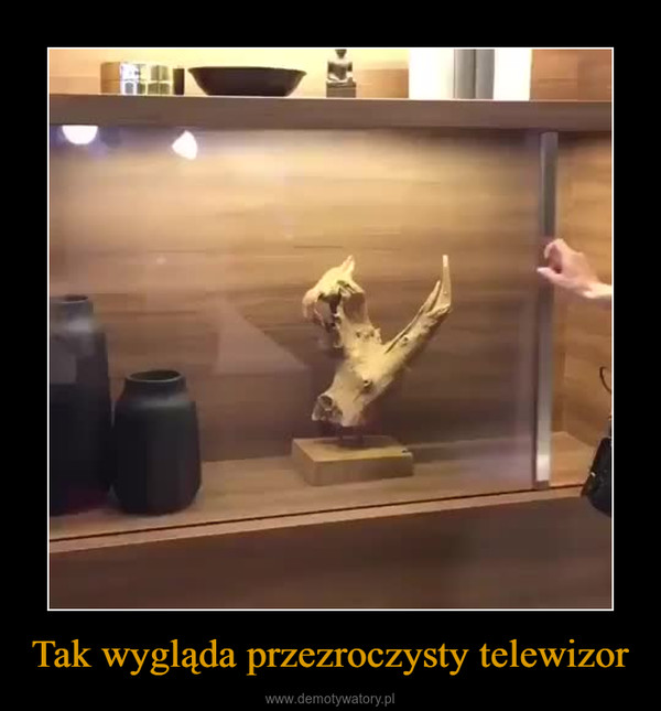 Tak wygląda przezroczysty telewizor –  