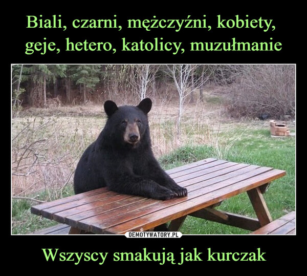 Wszyscy smakują jak kurczak –  