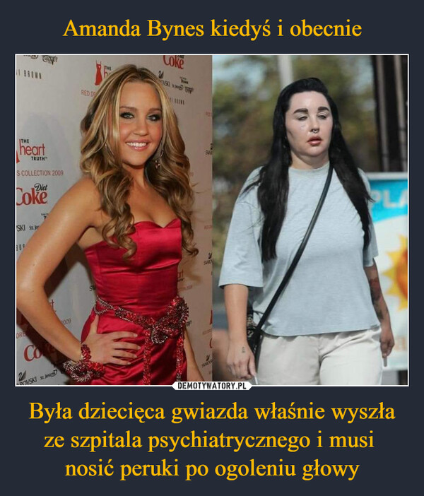 Była dziecięca gwiazda właśnie wyszła ze szpitala psychiatrycznego i musi nosić peruki po ogoleniu głowy –  BROWNTHEheartTRUTH"S COLLECTION 2009DietCokeSKI ST. J30PDRECo2AROVSKI St. JosBOBBI BROWN2009heartTRUTHRED DRESS COLLECTION 2009DickCokeRED DSWTHEheCoke2RED TL