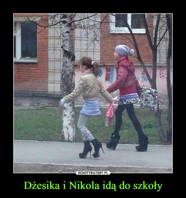 Dżesika i Nikola idą do szkoły –  