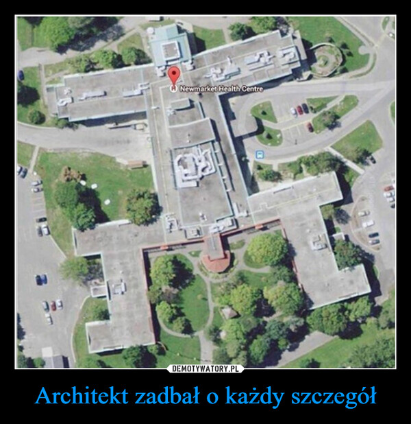 Architekt zadbał o każdy szczegół –  Newmarket Health CentreFet