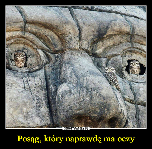 Posąg, który naprawdę ma oczy –  