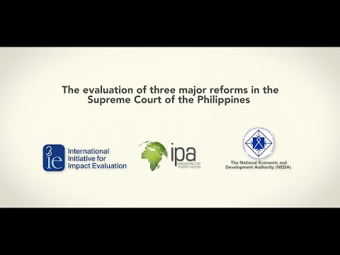 Evaluation of the Supreme Court reforms in the Philippines | 3ie Philippines