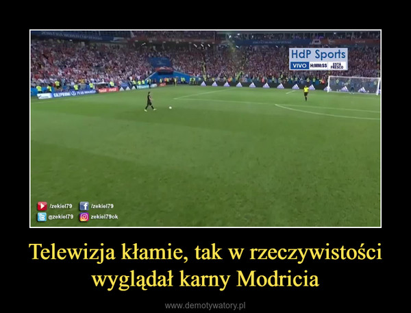 Telewizja kłamie, tak w rzeczywistości wyglądał karny Modricia –  