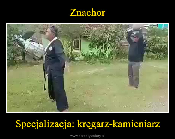 Specjalizacja: kręgarz-kamieniarz –  